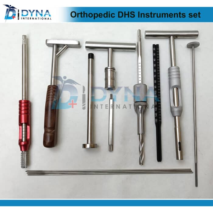 Orthopedic DHS Instruments Set – Surgical Instruments Made of Stainless Steel, Includes Dynamic Hip Screw Instruments, Medical Grade Tools for Orthopedic Procedures