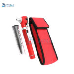 Fiber Optic Mini Otoscope Diagnostic Set Red with Bright Whitest LED Illumination ENT Tool