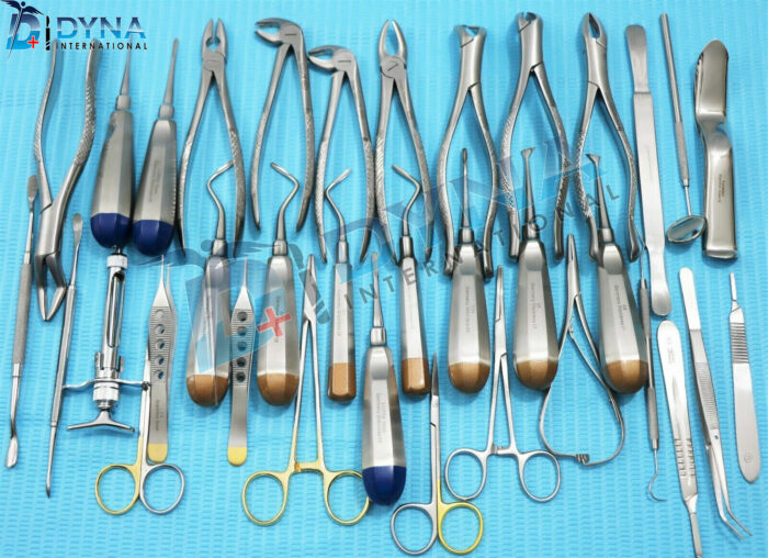 ORAL DENTAL SURGERY EXTRACTION ELEVATORS SET OF 76