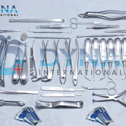 85 Pcs Oral Dental Surgery Extracting Elevators Forceps Instrument Set