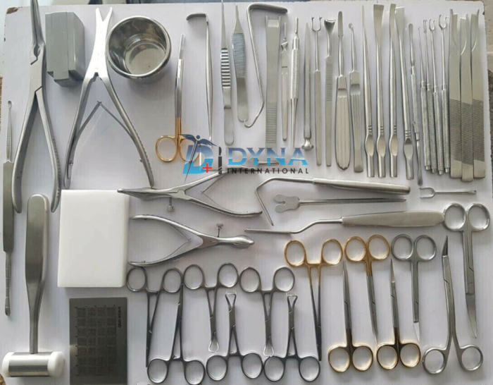 Rhinoplasty set of 53 Pcs, Plastic surgery instruments