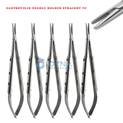 5x Castroviejo needle holders straight