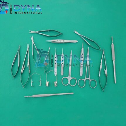 Eye Micro Minor Surgery Ophthalmic Veterinary Surgical Instruments Set Of  20 Pcs