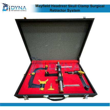 Mayfield Headrest Skull Clamp Surgical Retractor System Set with Box Neurosurgery Instruments