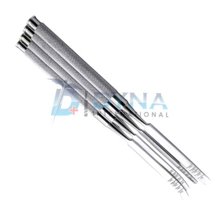 4 Dental Chisels Straight-Curved