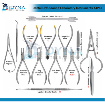 14 Pcs Orthodontic Instruments Set