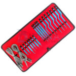 Various precision tools in case